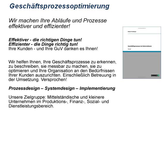 Über Systechnik: -20 jährige Erfahrung in der Gestaltung und Optimierung von Geschäftsprozessen, erworben in leitender, internationaler Funktion in einem Großunternehmen. -Langjährige Projektmanagementerfahrung mit SAP und anderen EDV -Systemen und –Tools. -Vorlesungen an Berufsakademie, Fachhochschule und Hochschule (Fertigungswirtschaft, Logistik, Geschäftsprozessmodellierung). -verhandlungssicheres Englisch